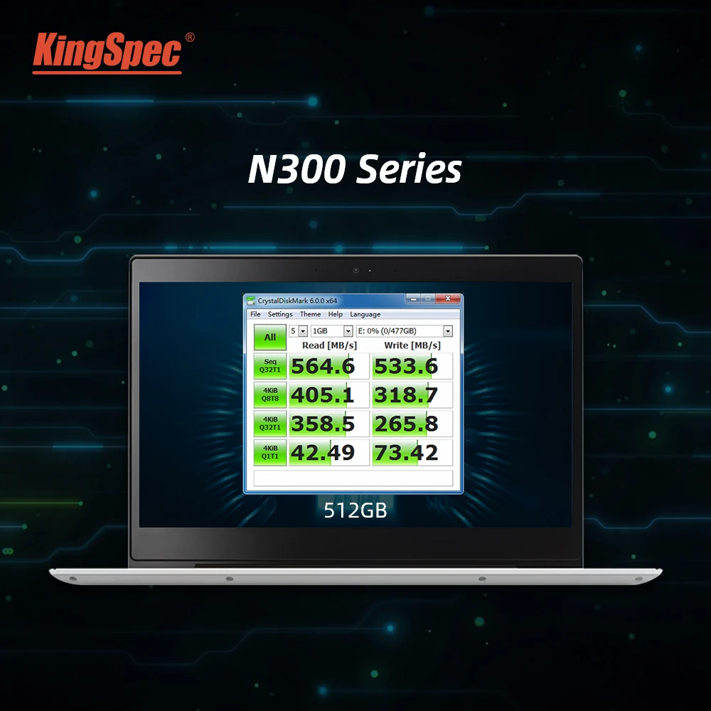 Высокая емкость m.2 ssd KingSpec m2 2242 2280 SATA ngff 512gb 1 ТБ внутренний диск hdd N300 disco duro для