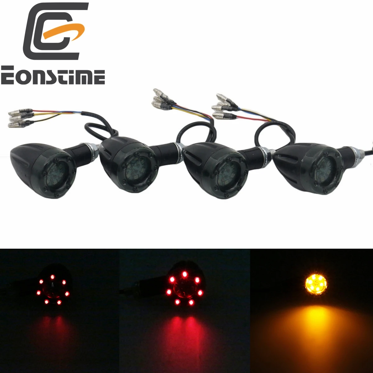 Eonstime мотоцикла тормозной светильник s поворотные сигнальные индикаторы тормоза