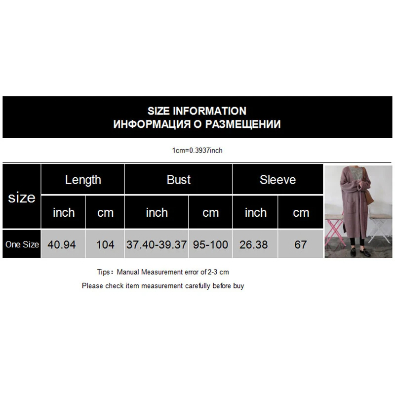 Autumn Winter Long Cardigan Sweater 2019 Casual Sleeve Knitted Pockets Cape Top Lady Loose Jacket Coats |