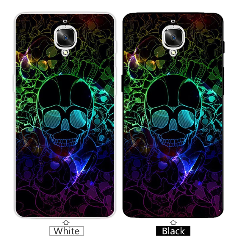 Phone Case For Oneplus 3 3T Blue Back Cover 5.5 inch Clear Soft Silicone for Three Capa 1+ Oneplus3 |