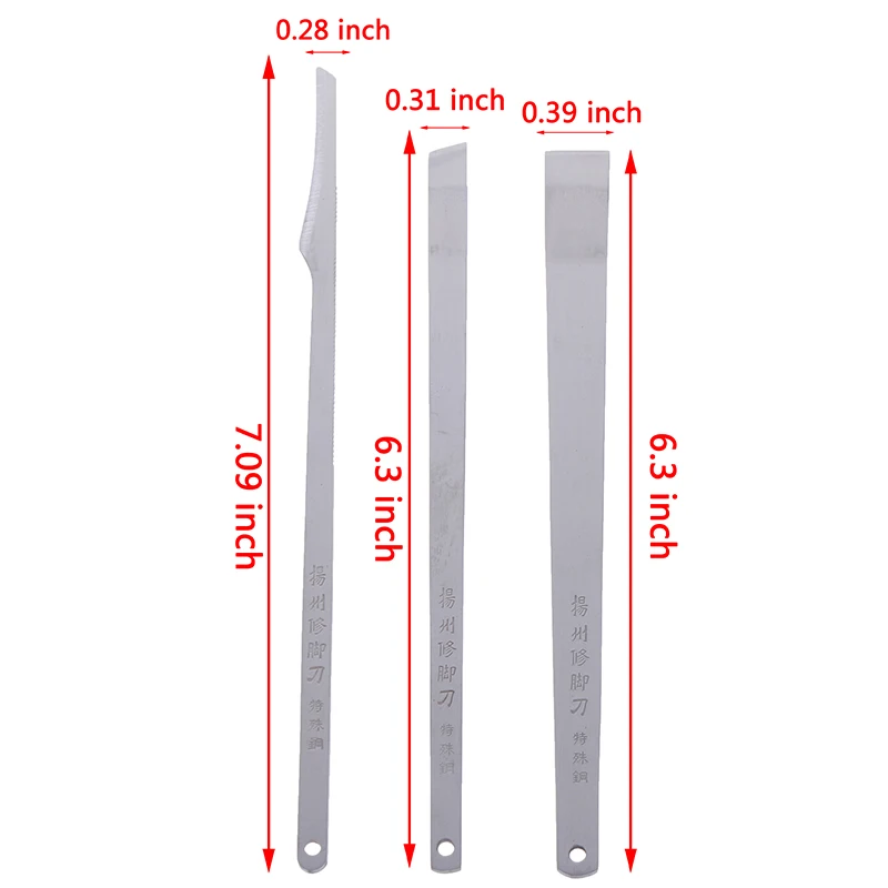

3Pcs/Set Toe Pedicure Knife Tools Dead Skin Removers Nail Foot Care Tool Kit Ingrown Cuticle Tools