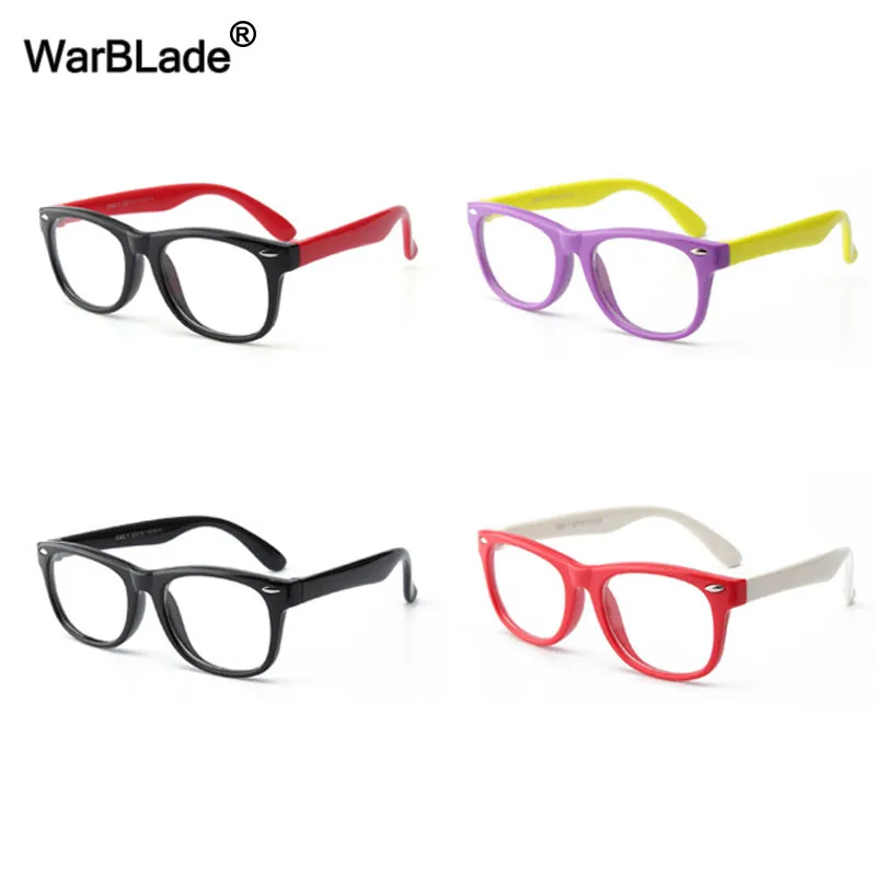 WarBLade силиконовая Гибкая оправа для детских очков TR90 небьющиеся очки детей