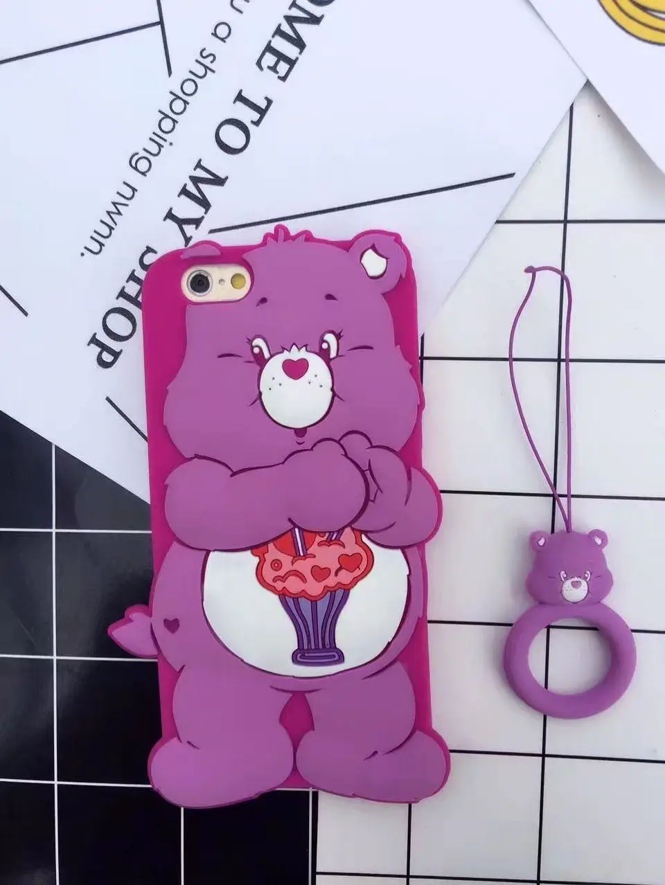 D XS Max 3D мультфильм милый сладкий конфеты цвет Радуга медведь, мягкий силикон чехол для телефона Apple IPhone X XS 6 6 S 7 8 Plus XR задняя крышка - Цвет: D