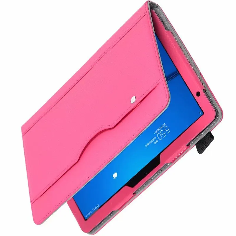 luxury stand case for huawei mediapad m5 lite 10 bah2 w19l09w09 10 1 tablet cover with hand belt for huawei m5 lite 10 case free global shipping