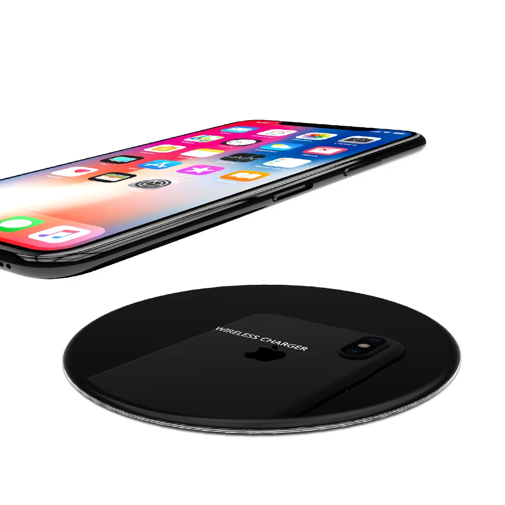 Оригинальное портативное беспроводное зарядное устройство для iPhone X 8 Plus Galaxy Note S9