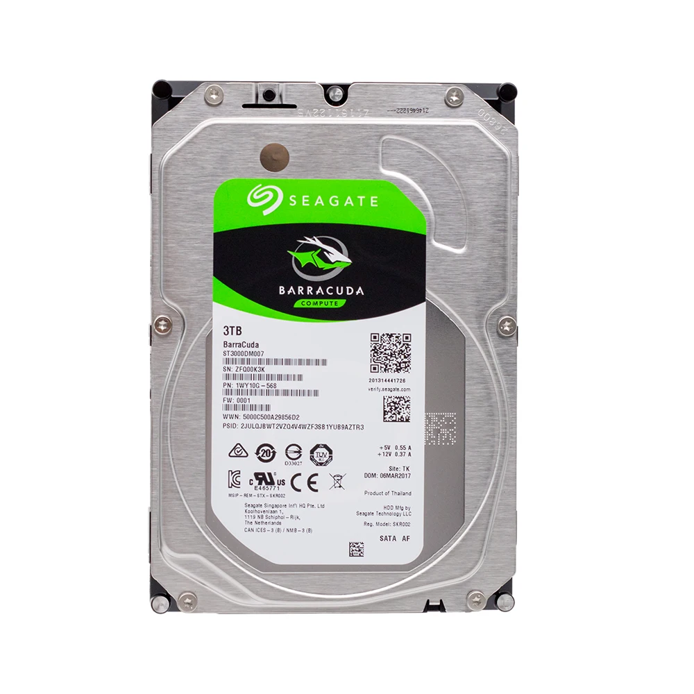 Seagate 3 ТБ Настольный HDD внутренний жесткий диск 5400 об/мин SATA 6 ГБ/сек. 64 МБ кэш 5 дюйма