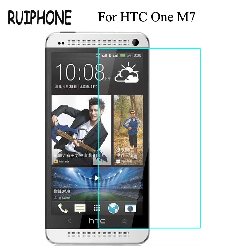 Закаленное стекло 9H 2.5D для HTC One M7 Оригинальная защитная пленка M 7 801S 801E 801N 801D 802T 802D