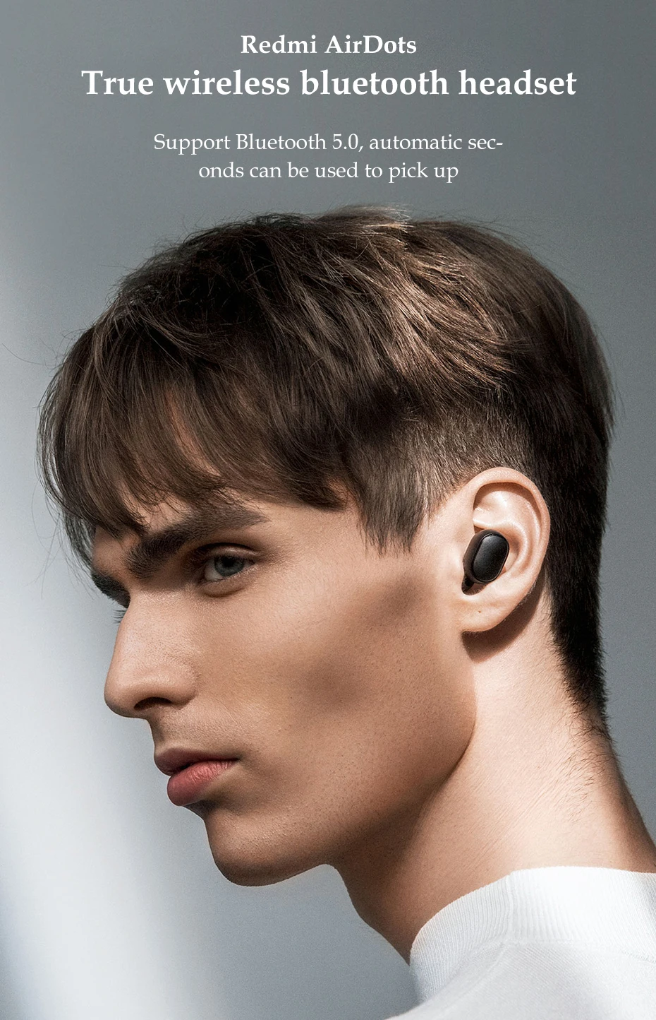 Xiaomi Redmi AirDots True Беспроводные Bluetooth 5,0 наушники DSP шумоподавление гарнитура с микрофоном наушники TWSEJ04LS