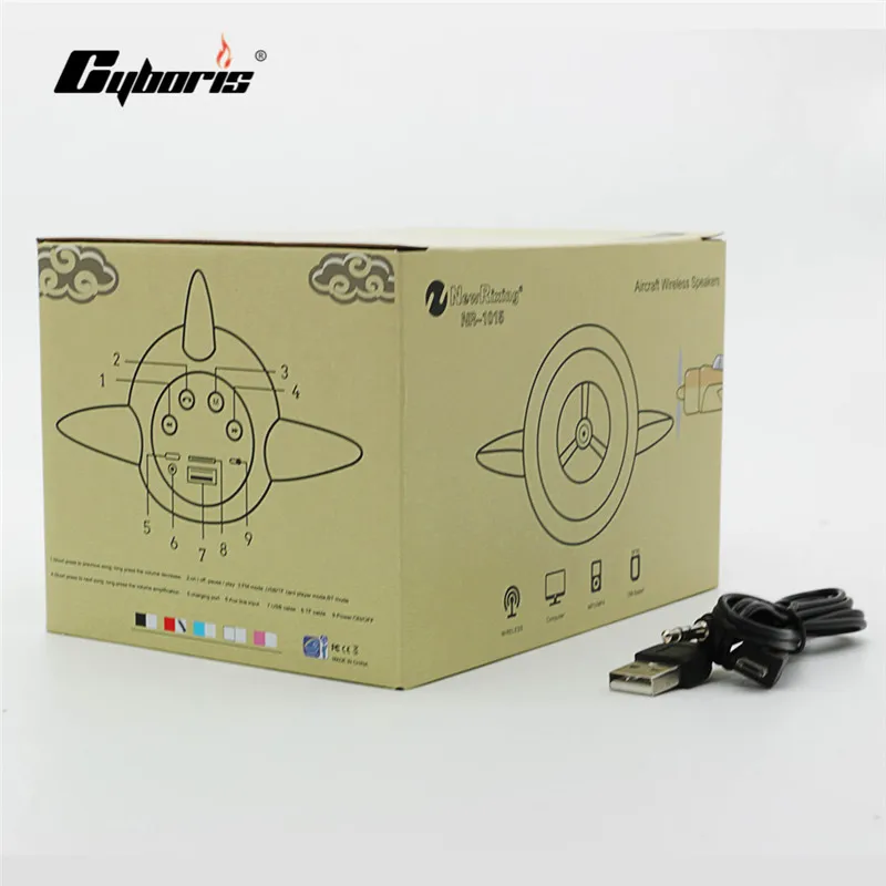 CYBORIS Громкоговоритель Мини Самолет Пропеллер дизайн Портативный беспроводной