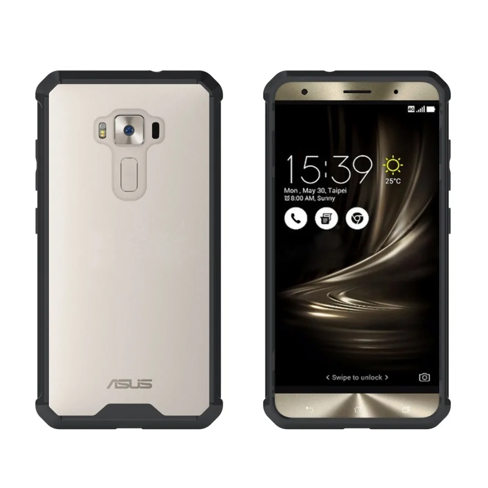 Чехол для телефона для Asus Zenfone 3 ZE552KL акрил+ ТПУ прозрачный армированный защитный чехол