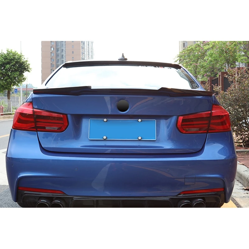M4 Стиль углеродного волокна задний багажник спойлер крыло автомобиля для bmw 3