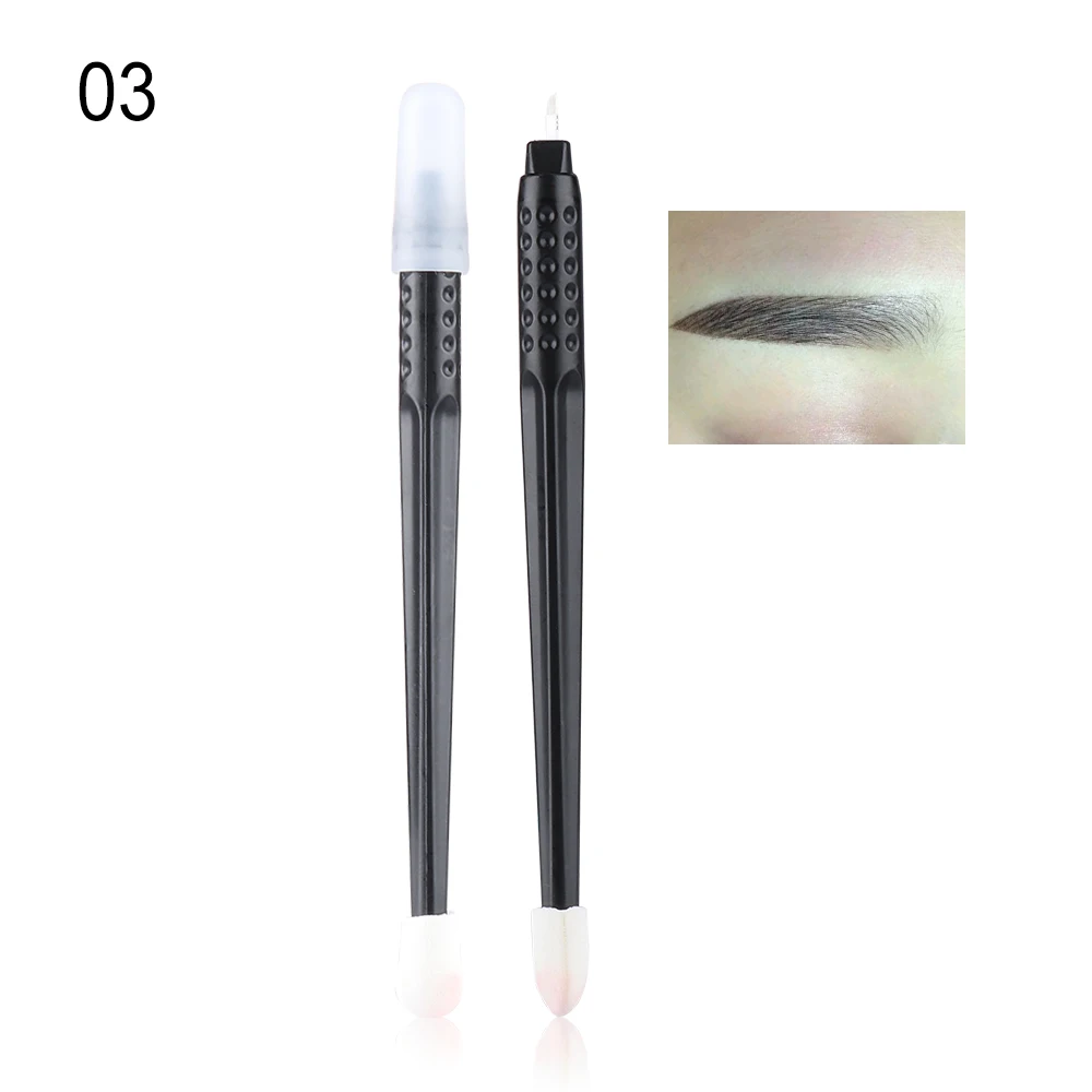 3 Microblading ручная одноразовая Татуировка ручка с иглы для бровей татуировки перманентный макияж F9 F12 U18 шпильки иглы Лезвия для нанесения орнамента - Габаритные размеры: 3