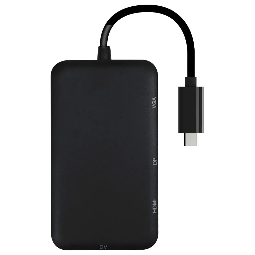 Концентратор USB C 3 1 к HDMI DP DisplayPort VGA DVI адаптер Usb Hdmi Vga 1080P видео конвертер для Macbook Dell