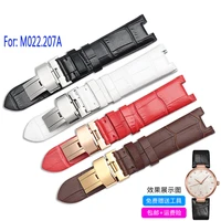 genuine leather watchband for m022 207a female watchband concave leather watch chain 18mm
