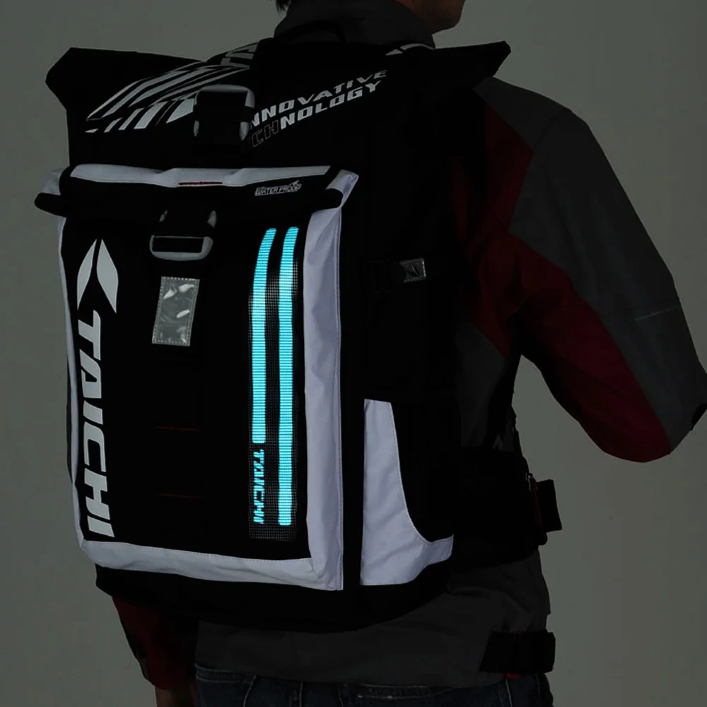 2018NEW with LED Motorcycle backpack LIGHT Knight bag WP EL BACK PACK WATER PROOF package BAG BACKPACK Daily Travel Bag RSB272 |