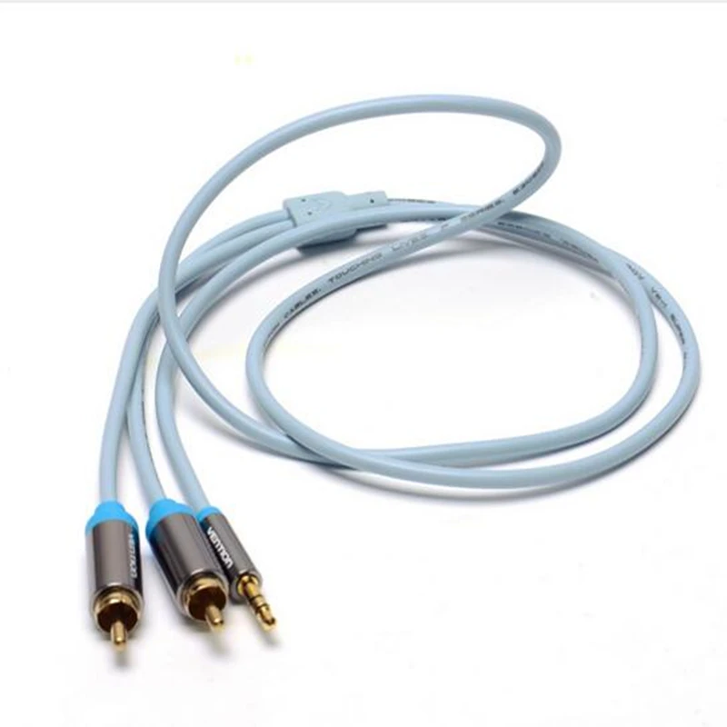 Vention RCA Jack кабель 2RCA штекер 3 5 Мужской Аудио 2 м Aux для Edifer домашний кинотеатр DVD VCD
