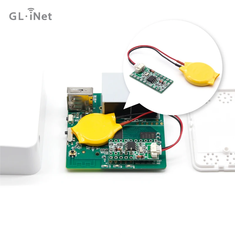 DIY DS1307 RTC модуль в режиме реального времени часы модули с CR2032 литиевая батарея для GL. iNet GL-AR150 беспроводной мини WiFi маршрутизатор
