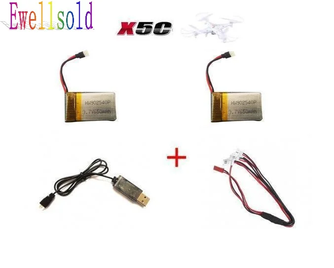 X5C X5 X5SW X5SC RC Квадрокоптер Дрон запасные части 3 7 V 650Mah литий полимерный аккумулятор