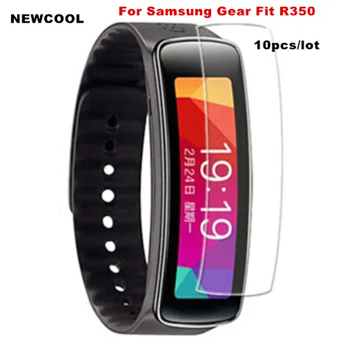 

(Not tempered glass ) 10pcs/lot High Clear Screen protector for samsung Gear Fit R350 high clear screen protective film cover