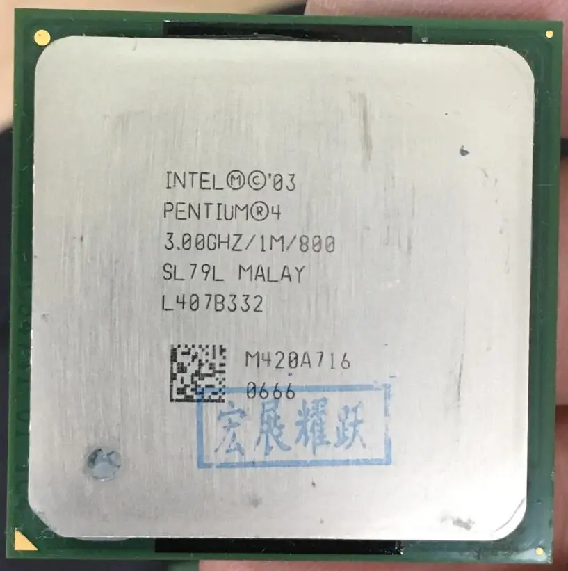 Intel Pentium 4 шт. компьютер P4 3 00 ГГц 1 м 800 0 г 3.0E Процессор Desktop процессора Socket 478 SL79L CO |