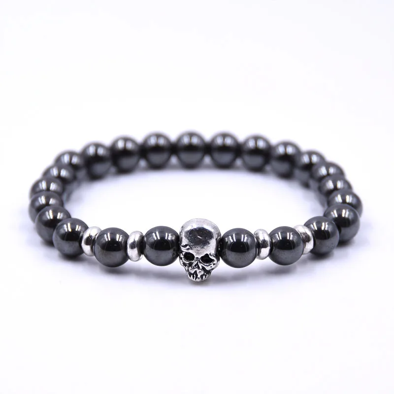 handmade jewelry Браслеты Будды для мужчин браслеты для женщин Pulseira Masculina мужские s ювелирные изделия дракон Bileklik Pulseira 8 мм камень бусины Эластичный Braslet - Окраска металла: handmade jewelry