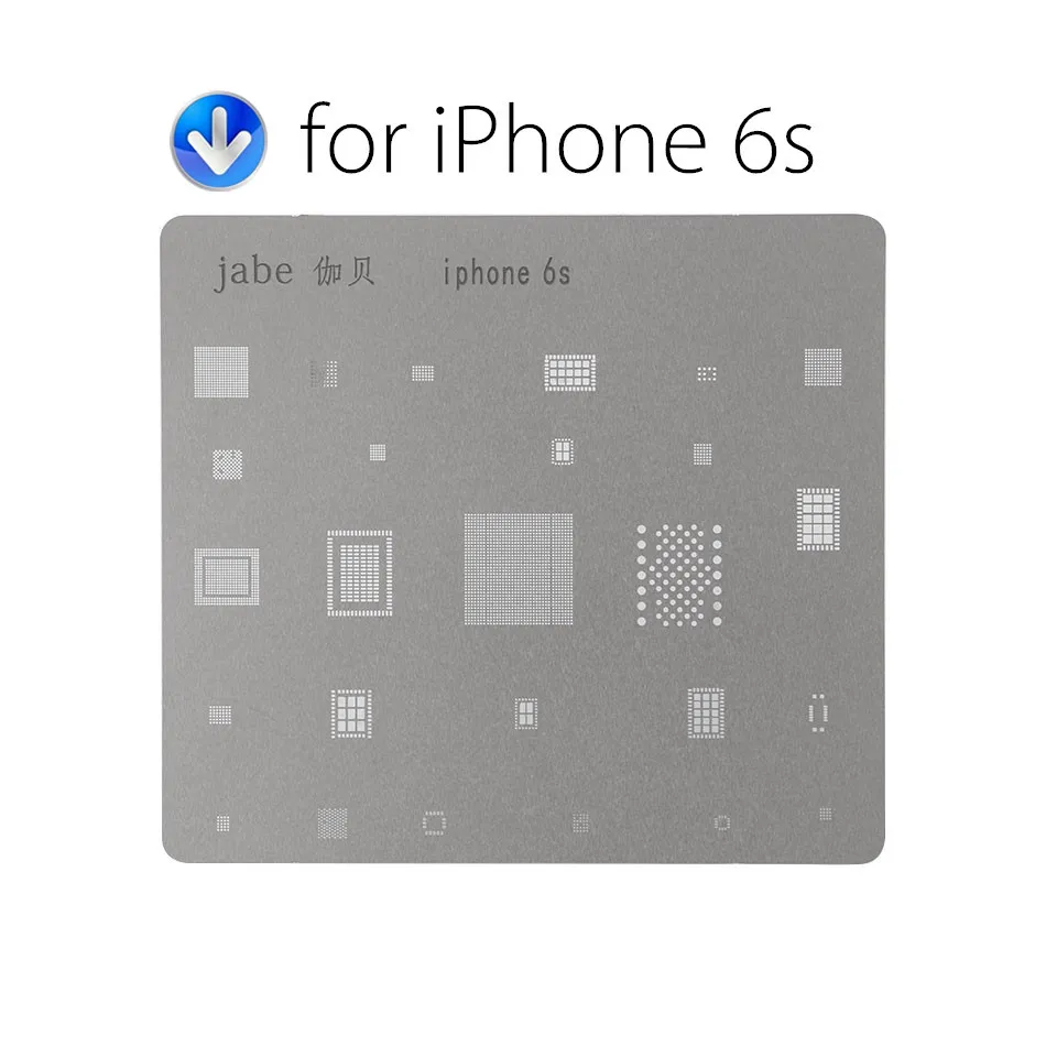 Материнская плата микросхема мяч пайки чистая стальная пластина для iPhone 7 6s 6 Plus 5s