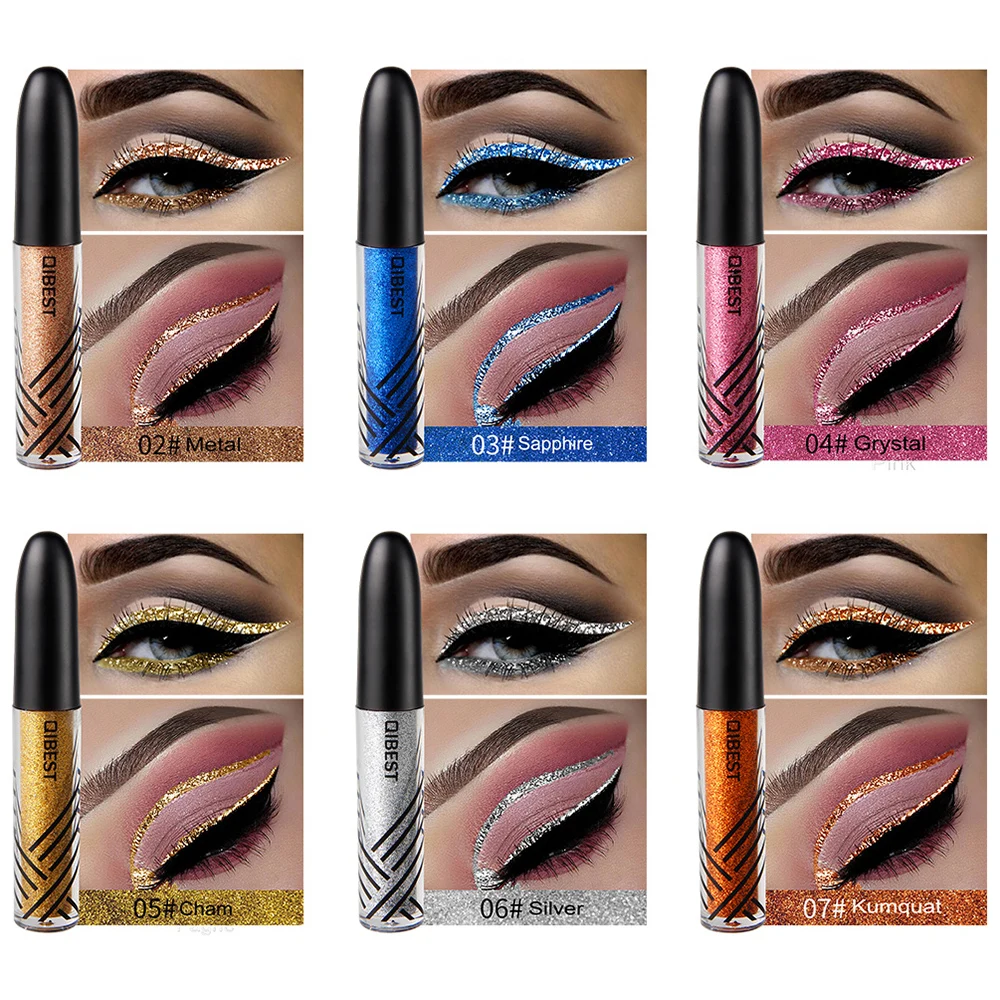 Бренд Жидкий блеск подводка для глаз Professional Gel Eyeliner Набор для водостойкого макияжа красочные подводка для глаз Карандаш косметический макияж инструменты