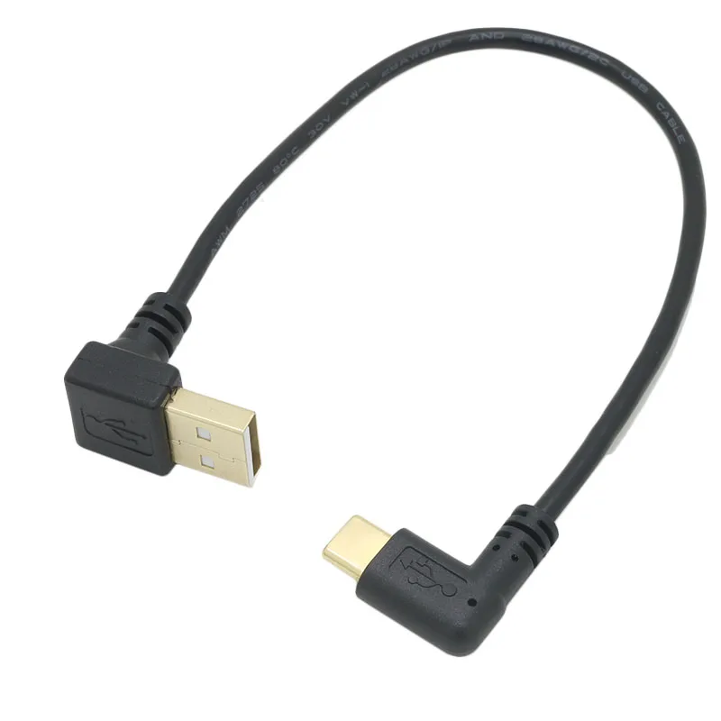 Переходник с USB 2 0 на 90 градусов влево вправо вверх вниз под углом локоть 3 1 Тип C