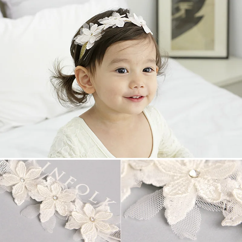 1 шт. детская эластичная повязка на голову с цветами|rhinestone flower headband|hair bands kidsflower