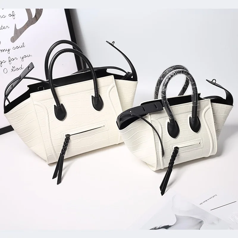 2019 пояса из натуральной кожи крокодил молния кисточкой сумки Crossbody Tote на плечо