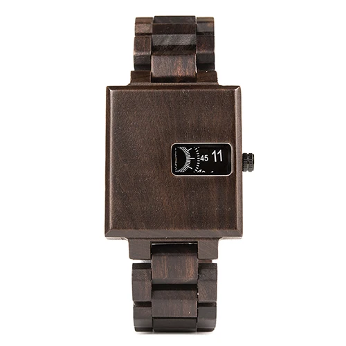 R23-1 BOBO BIRD Classic Wood Watch Men Wristwatch erkek kol saati Male Quartz Square Watches In Wood Box Relogio Masculino V-R23 - Цвет: R23-1