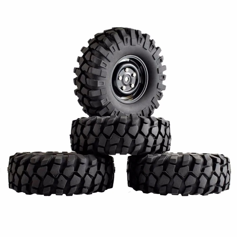 1:10 rc rock crawler 1 9 &quotрезиновые шины/колеса и шины Axial SCX10 II D90 D110 TRX4 (4 шт.) Black Rim90 96