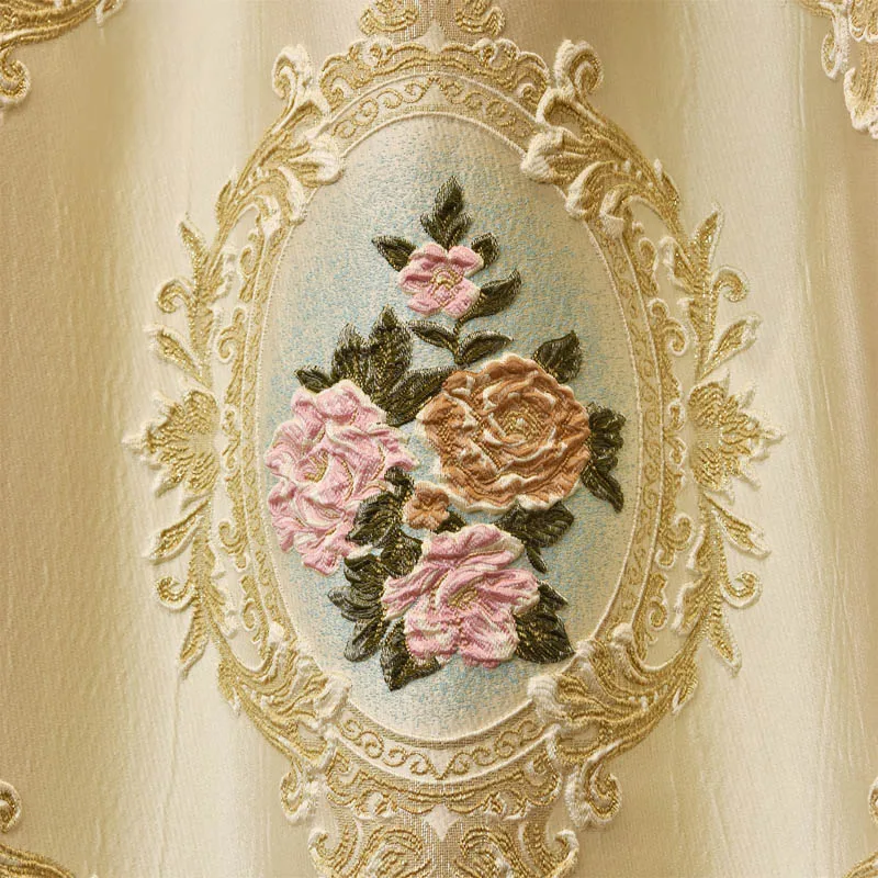 cloth curtain Европейский Топ роскошная вилла вышитые занавески s для гостиной элегантные окна Высокое качество вуаль занавески для спальни кухни - Цвет: cloth curtain
