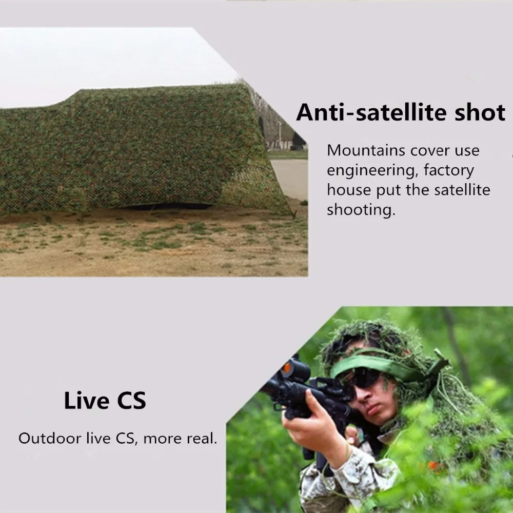Лесная камуфляжная сетка для охоты, армейская Военная камуфляжная сетка, джунгли, солнечные укрытия, камуфляжная сетка для автомобиля, скалолазания, пешего туризма, рыбы