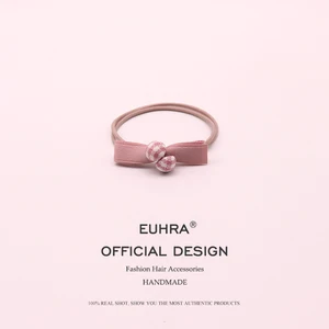 Эластичная повязка для волос в клетку с бантом, 8 цветов