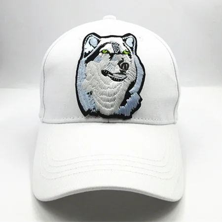 2019 хлопковая бейсболка с вышивкой волка Кепка в стиле хип хоп регулируемые