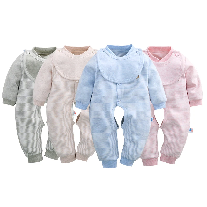 Детский комбинезон из органического хлопка с нагрудниками | Детская одежда и