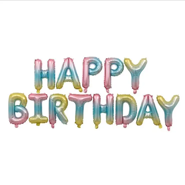 Воздушные шары из фольги в виде букв Happy Birthday day 16 дюймов | Дом и сад