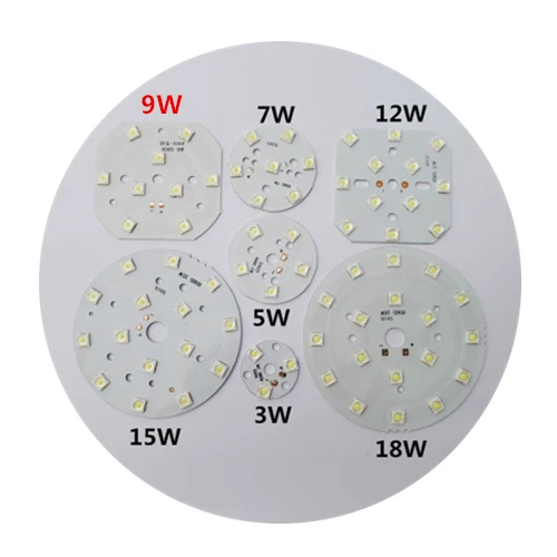 

2Pcs SMD 6565 9W 65mm White Light LED Lighting Board Pannel Source Beads Aluminum Plate Base