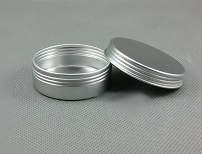 

25g Aluminium Cosmetic Jars for Cream Sample Packaging Containers Mini Empty Spice Bottles Free Shipping 100pcs