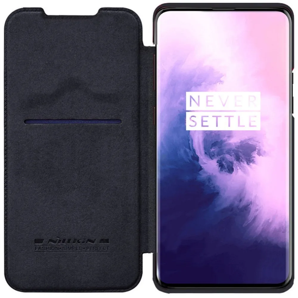 Серия NILLKIN QIN для OnePlus 7 Pro, чехол, винтажный флип-чехол, кошелек из кожи пу и ПК, задняя крышка для OnePlus 7