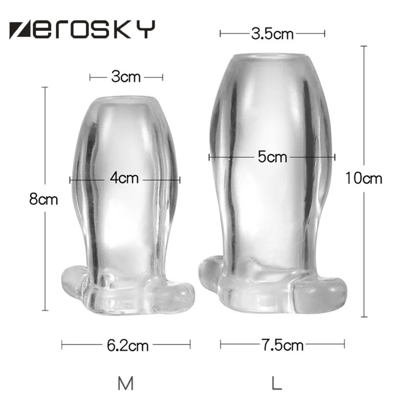 Прозрачная мягкая ажурная Анальная пробка Zerosky из ТПЭ Анальный распылитель для