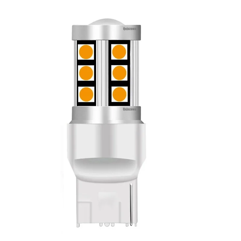 Новинка 2019 T20 7440 W21W WY21W 3030 светодиодный задний фонарь для автомобиля тормоз