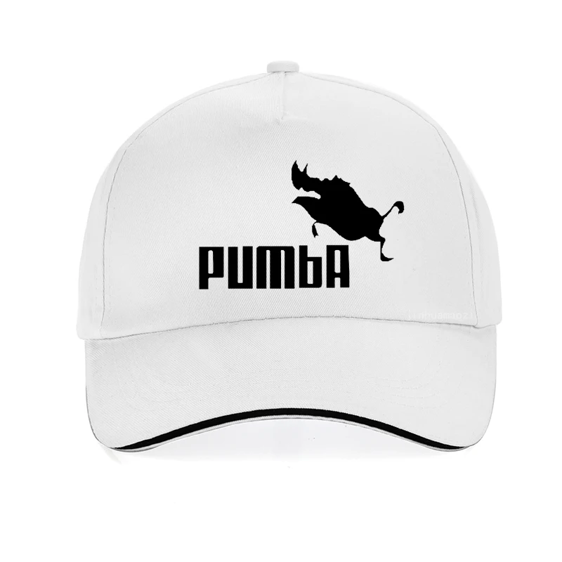 Смешная шапка Милая homme Pumba бейсболка s для мужчин и женщин хлопок крутая хип-хоп шляпа от солнца унисекс с надписью Snapback шляпа бренда Gorra hombre - Цвет: Белый