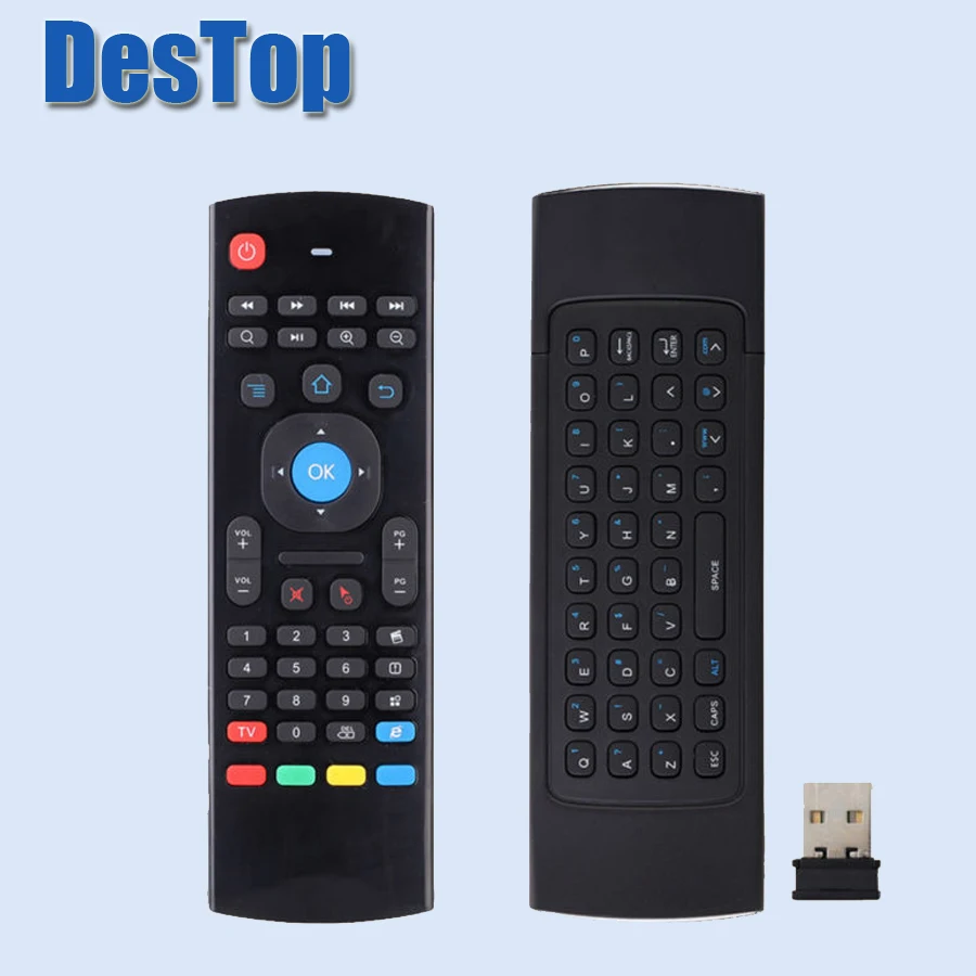 50 шт. MX III Air Mouse беспроводная мини клавиатура 2 4 ГГц для ПК HTPC ноутбука Smart TV T95 X96