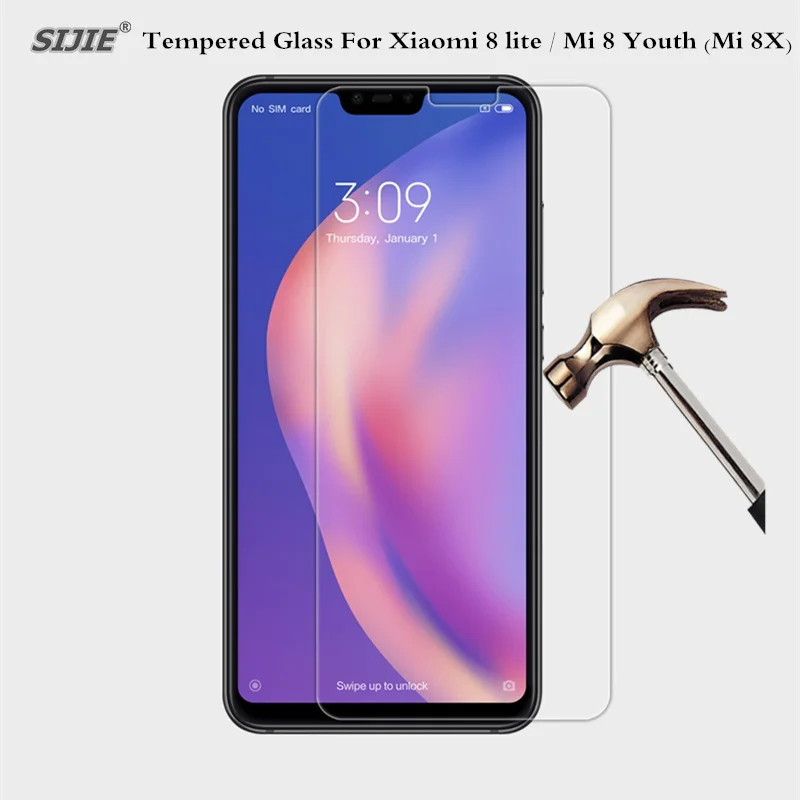 9H закаленное стекло для глобальной версии Xiaomi Mi 8 Lite Youth Mi8X 4 Гб 64 Snapdragon 660 чехол