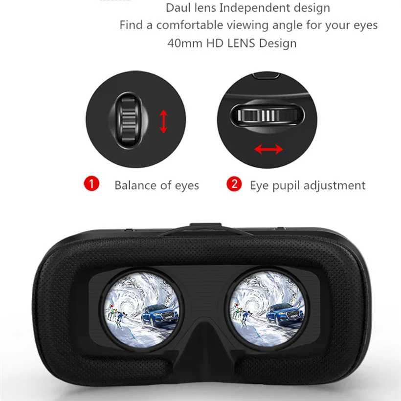 Все новые очки виртуальной реальности Shinecon G04 6 0 VR 3D видео шлем 3d коробка vr для