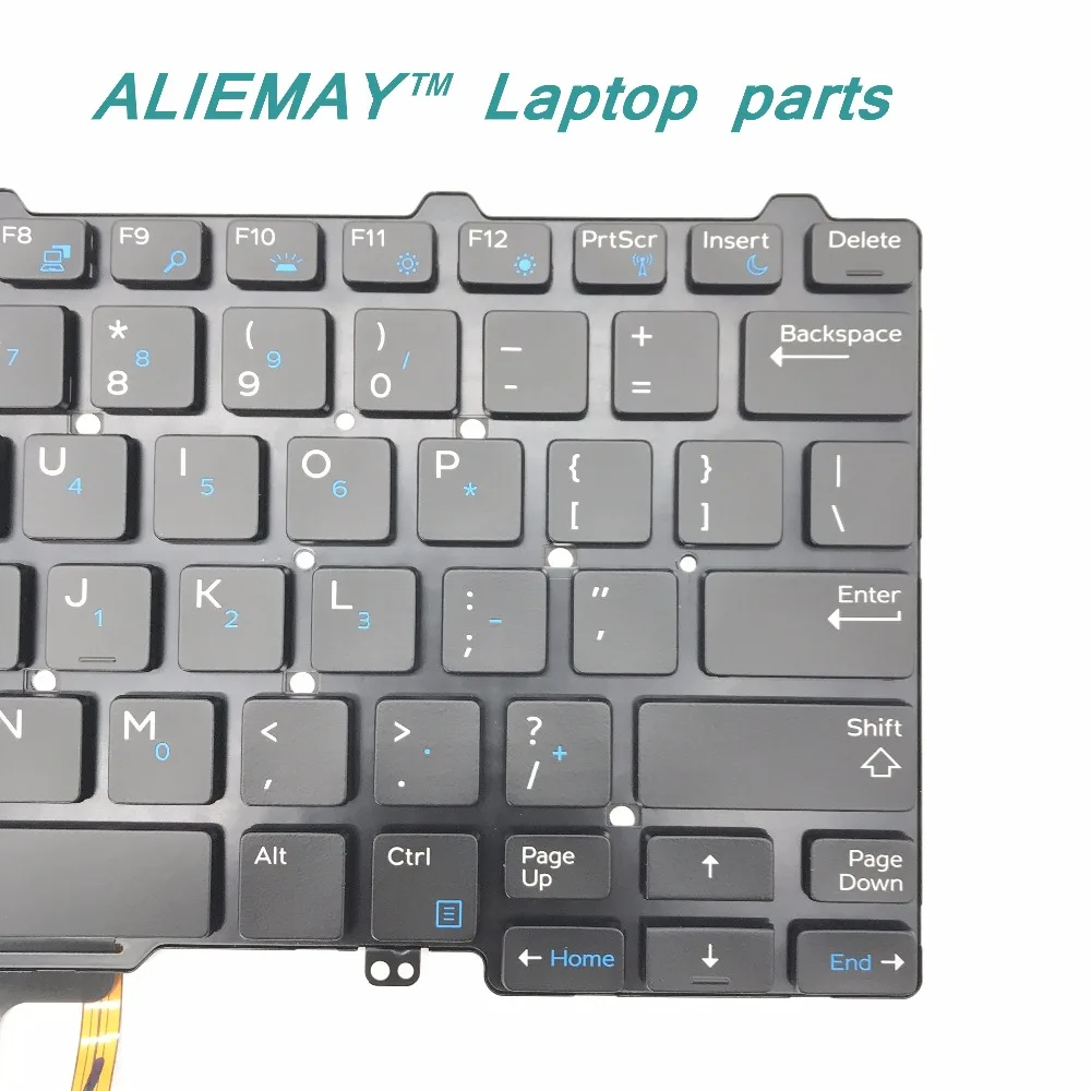 Оригинальная клавиатура с подсветкой США для ноутбука DELL laitude12 5250 7270 5270 3150 3160 7275