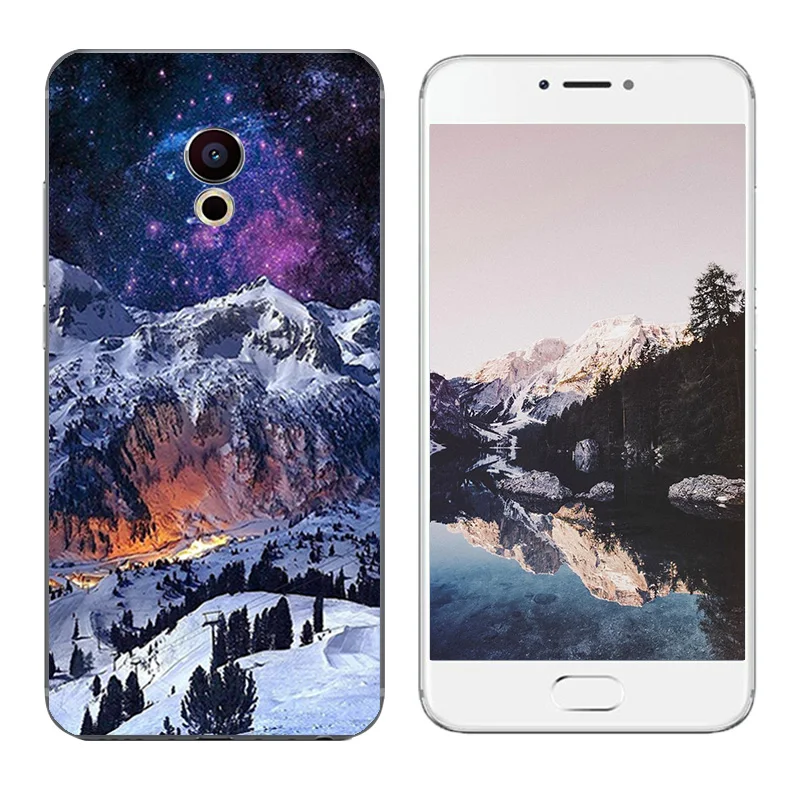 Чехол для Meizu Pro 6 с принтом снежинки чехол Mx6 мягкий силиконовый из ТПУ Pro6 s чехлы