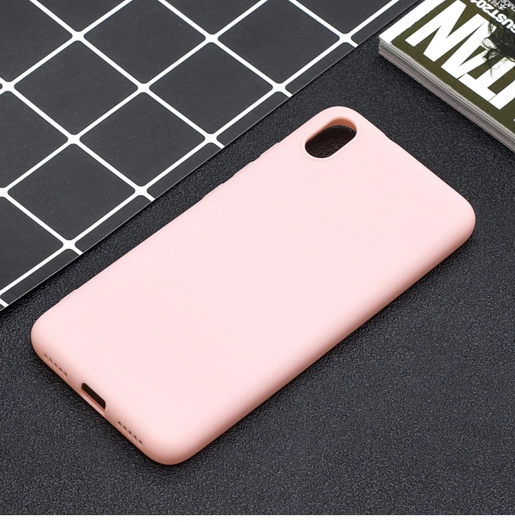 Резиновый ТПУ силиконовый чехол для Xiaomi Redmi 7A карамельный цвет Мягкий ТПУ задняя крышка для Coque Xiomi Xiaomi Redmi 7A 7 A Redmi7A чехол
